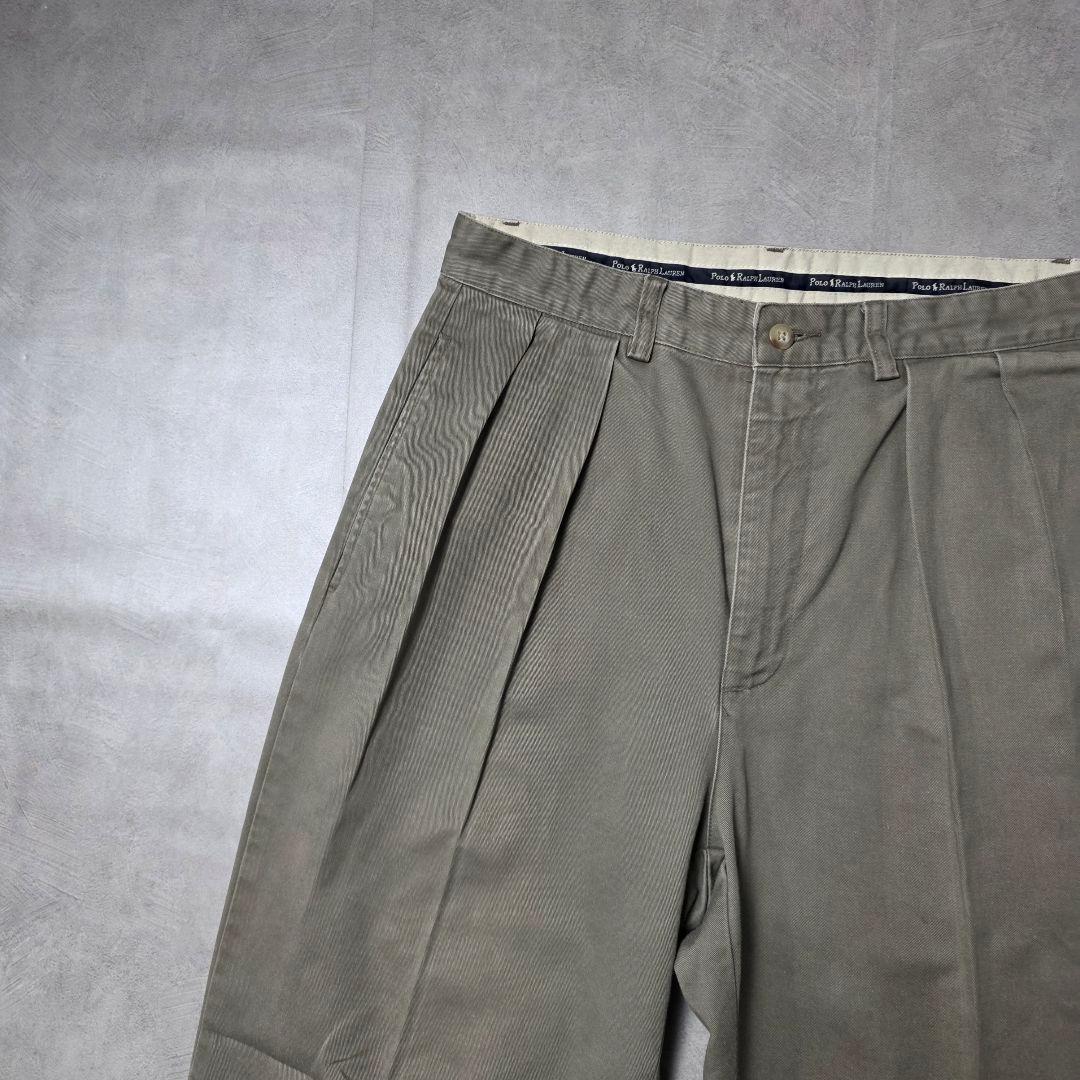 90sPoloByRalphLaurenANDREW ポロチノトラウザーズW30
