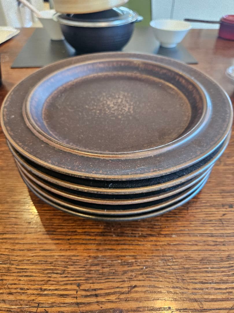 ２６cmアラビア ルスカ　ヴィンテージ　ディナープレート５枚セット