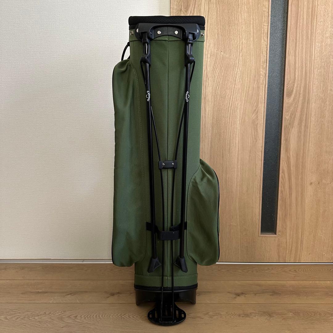 美品 CALLAWAY キャディバッグ 9.5型 スタンド カーキ SS22JM
