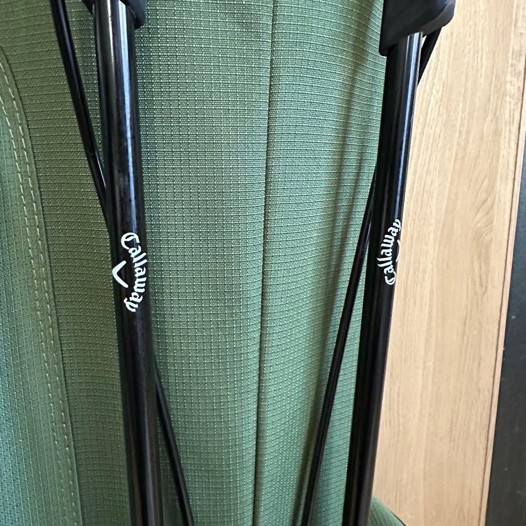 美品 CALLAWAY キャディバッグ 9.5型 スタンド カーキ SS22JM