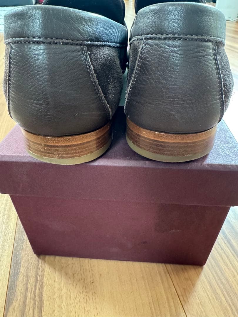 ジョンロブ　ブラウン スエード レザー ローファー　ローファー　7.5