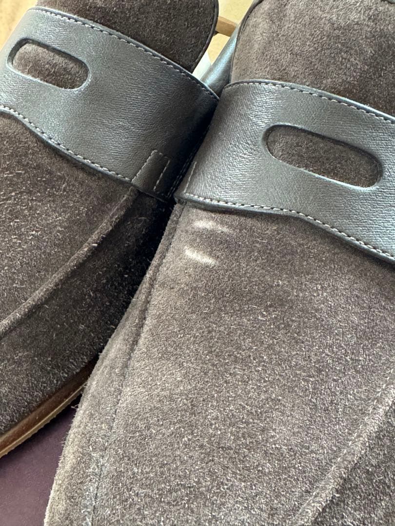 ジョンロブ　ブラウン スエード レザー ローファー　ローファー　7.5