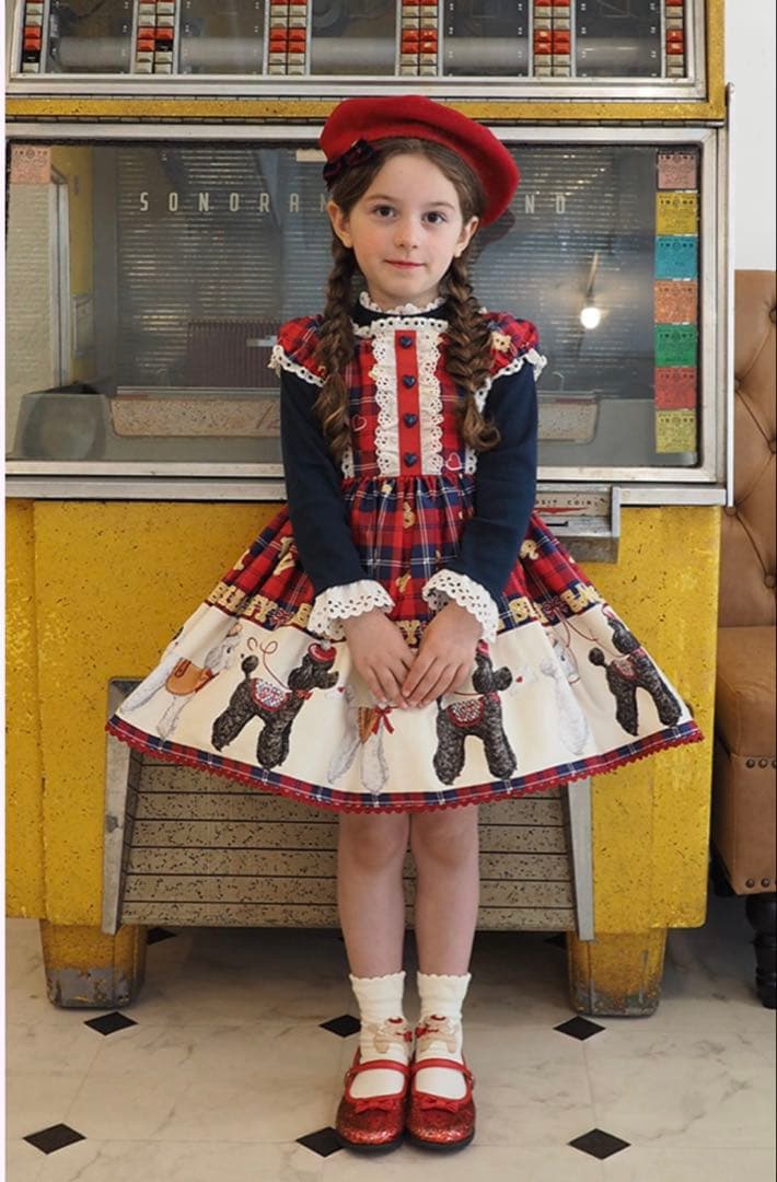 ば*★様 【週末限定値下げ中】シャーリーテンプル　半袖ワンピース 120cm プ