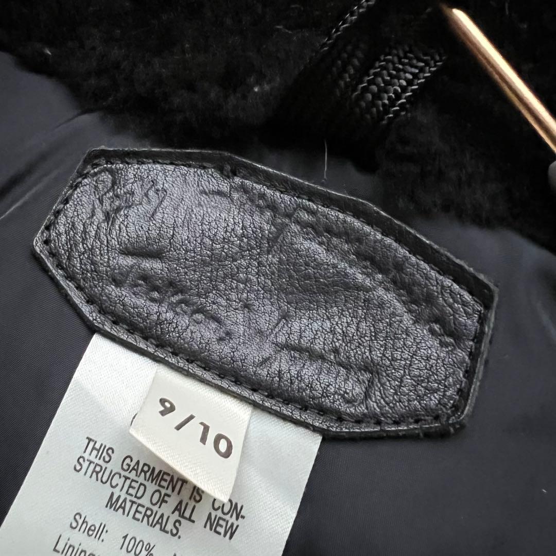 タ*埜様 ロッキーマウンテン グースダウンベスト レザー 黒 ウェスタンヨーク