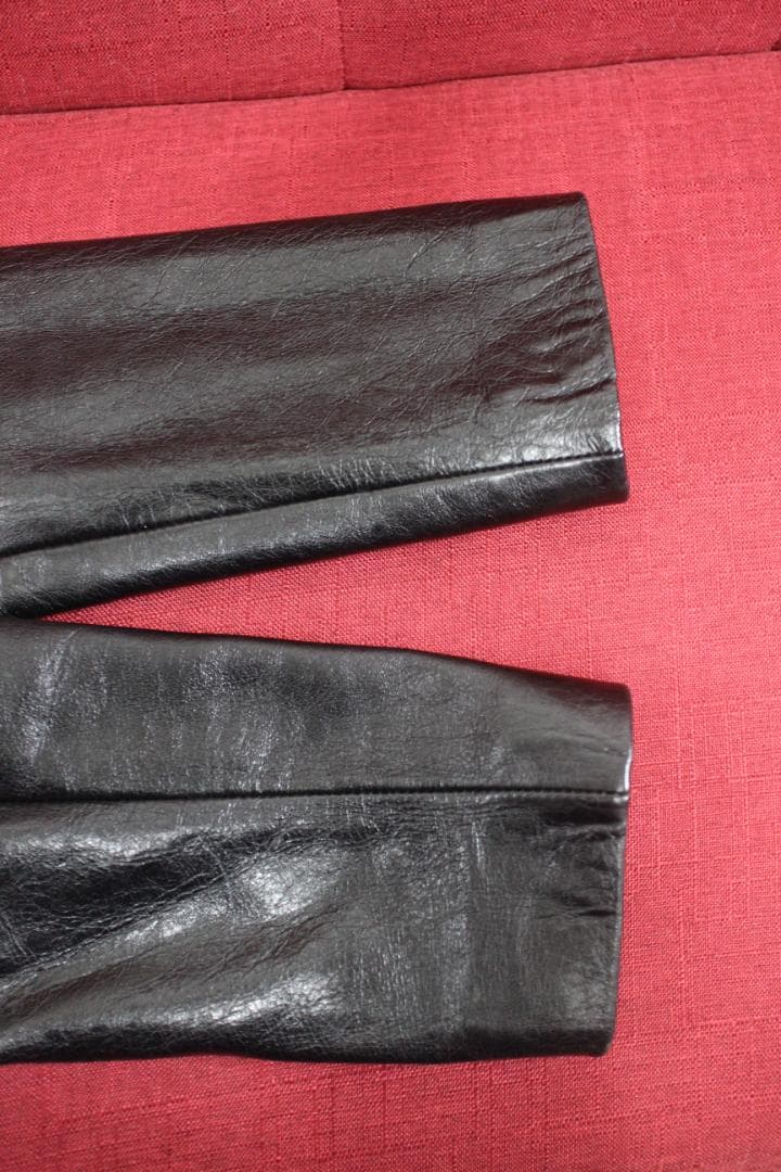 キャサリン ハムネット　レザー ロングコート　羊革　Lサイズ