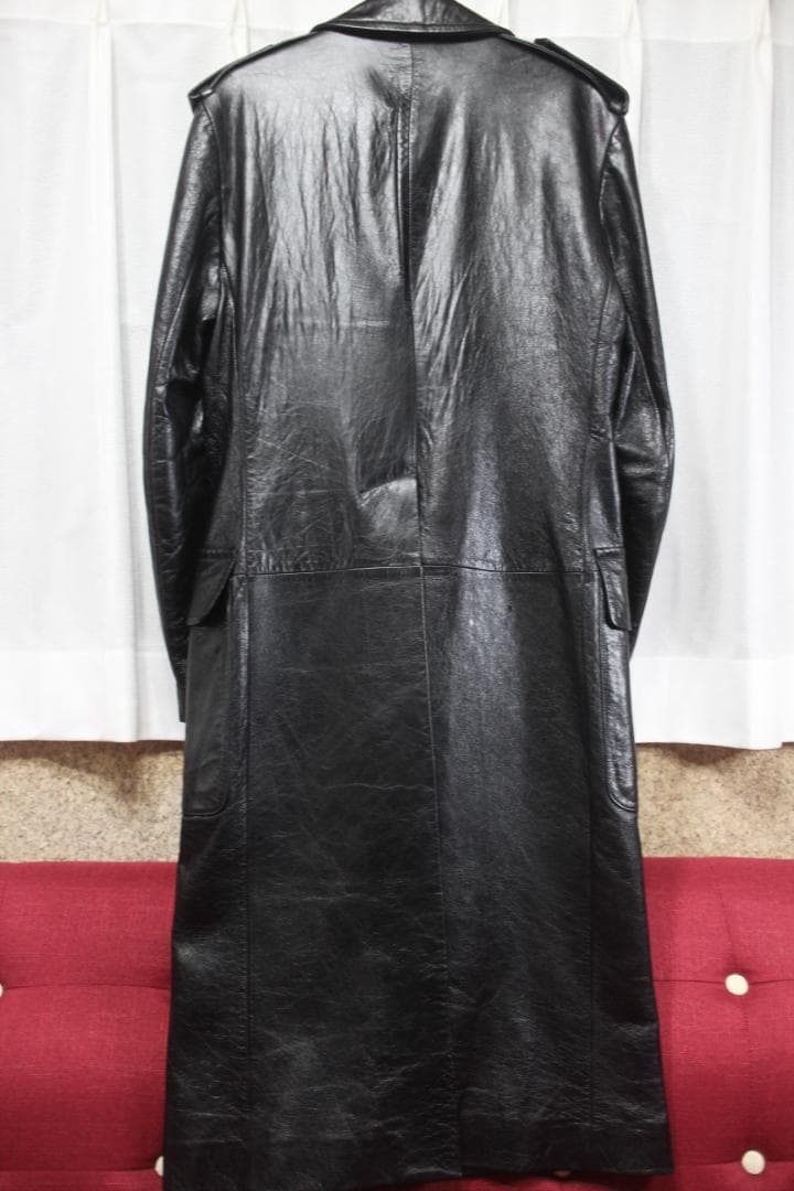 キャサリン ハムネット　レザー ロングコート　羊革　Lサイズ