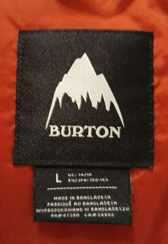 BURTON スノーボードウェア上下セット キッズL(150cm)
