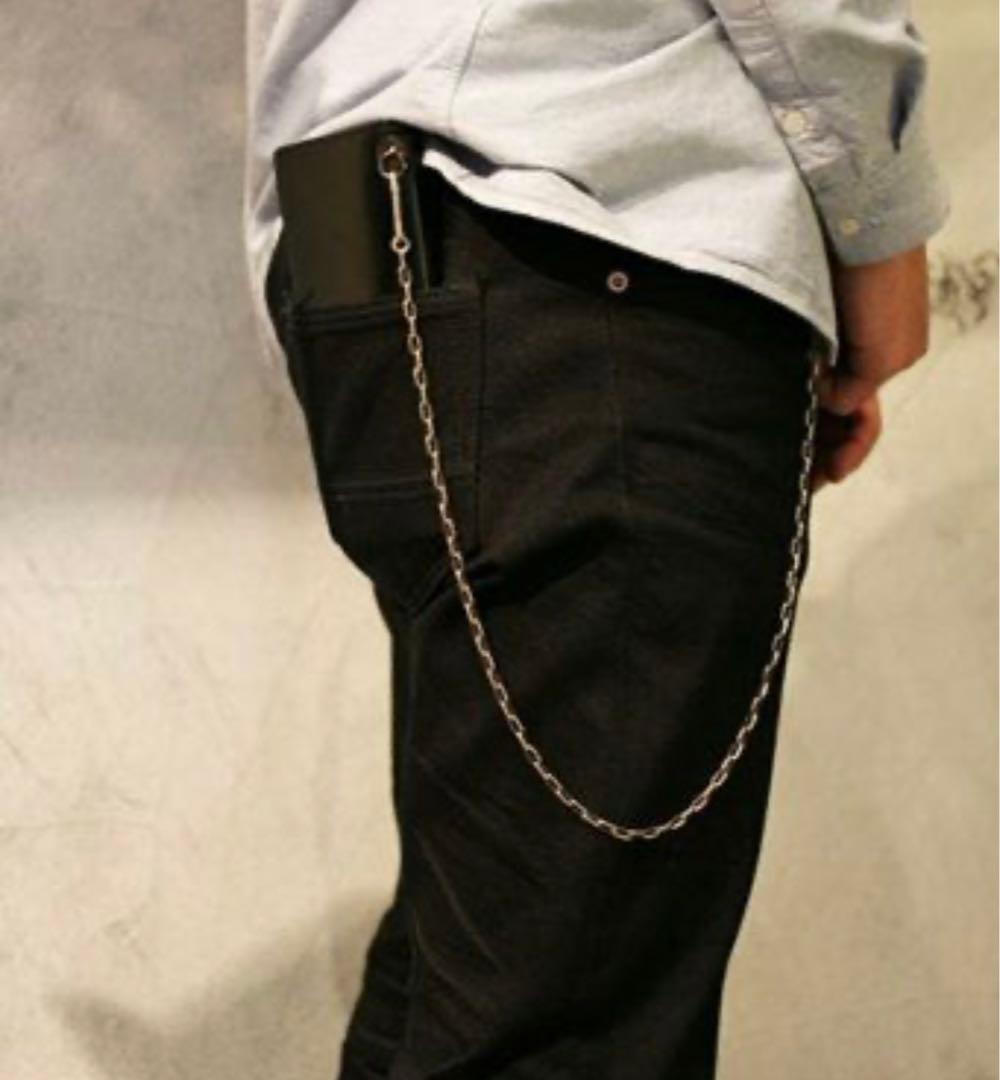 安全ピンダイヤモンドウォレットチェーン シルバー