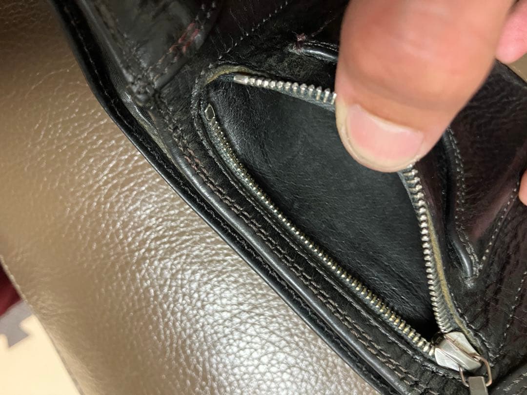 CHROME HEARTS クロムハーツ３フォールド ウォレット フレアボタン