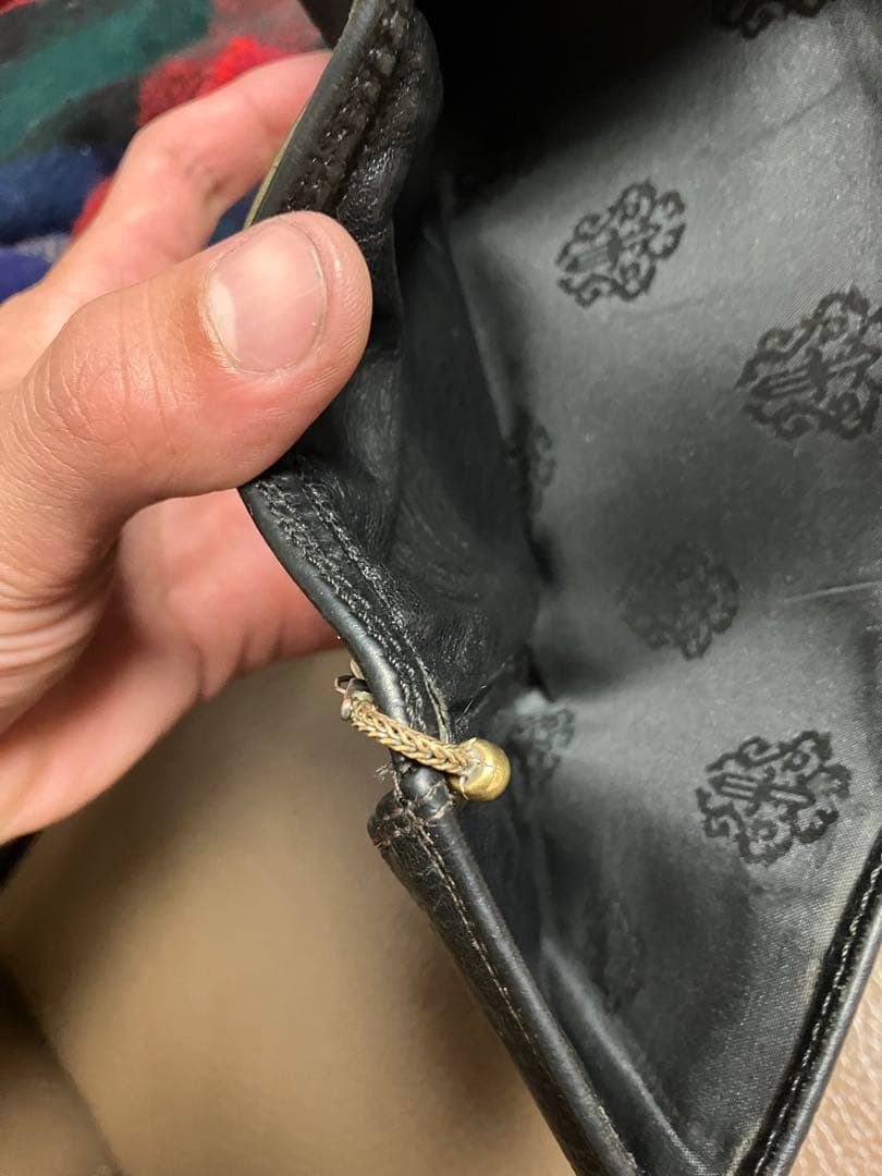 CHROME HEARTS クロムハーツ３フォールド ウォレット フレアボタン