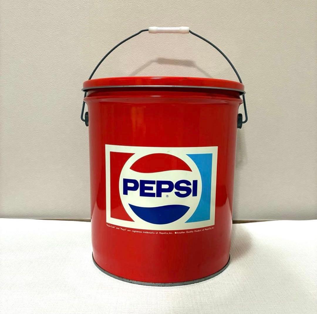 【ダイキさま専用】　ペプシ　バケツ　ペール缶　ブリキ　ビンテージ　レトロ　年代物
