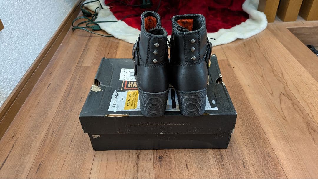 Harley-Davidson スタッズ付きショートブーツ