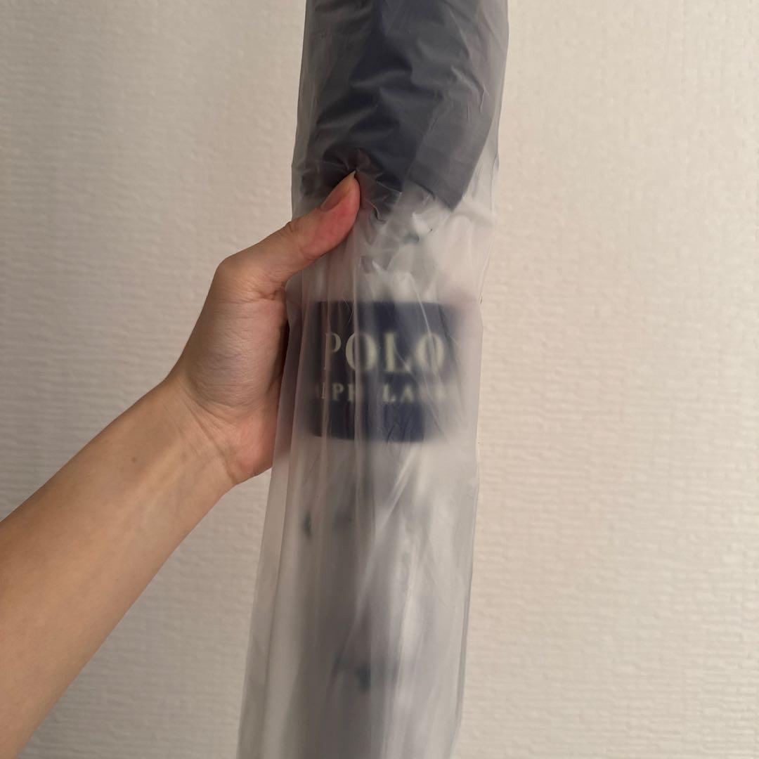 ポロポニー柄　ビニールプリント傘　長傘　クリア　ジャンプ傘　ラルフローレン