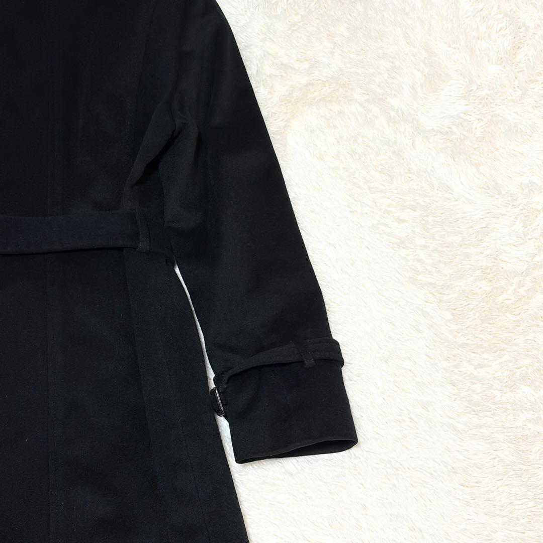 バーニーズニューヨーク フォックスファー カシミヤ100% ダブルコート ベルト