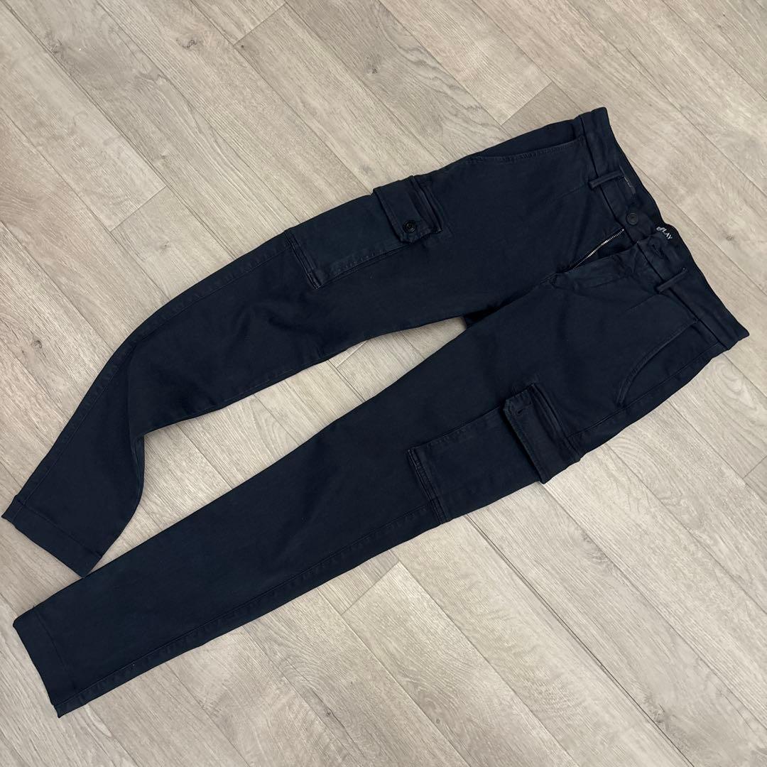 REPLAY JAAN HYPERFLEX カーゴパンツ 28インチ ネイビー