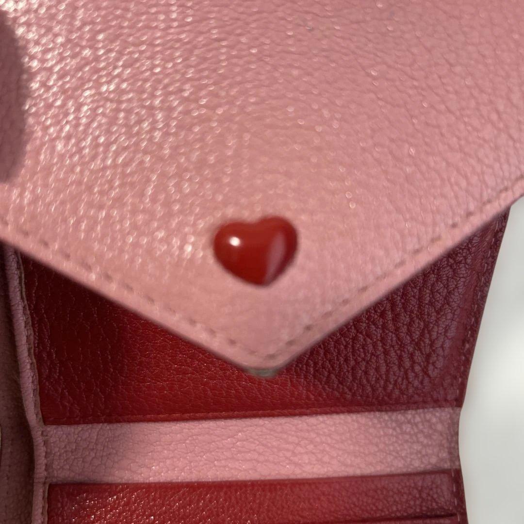 miu miu ピンク 三つ折りレター財布
