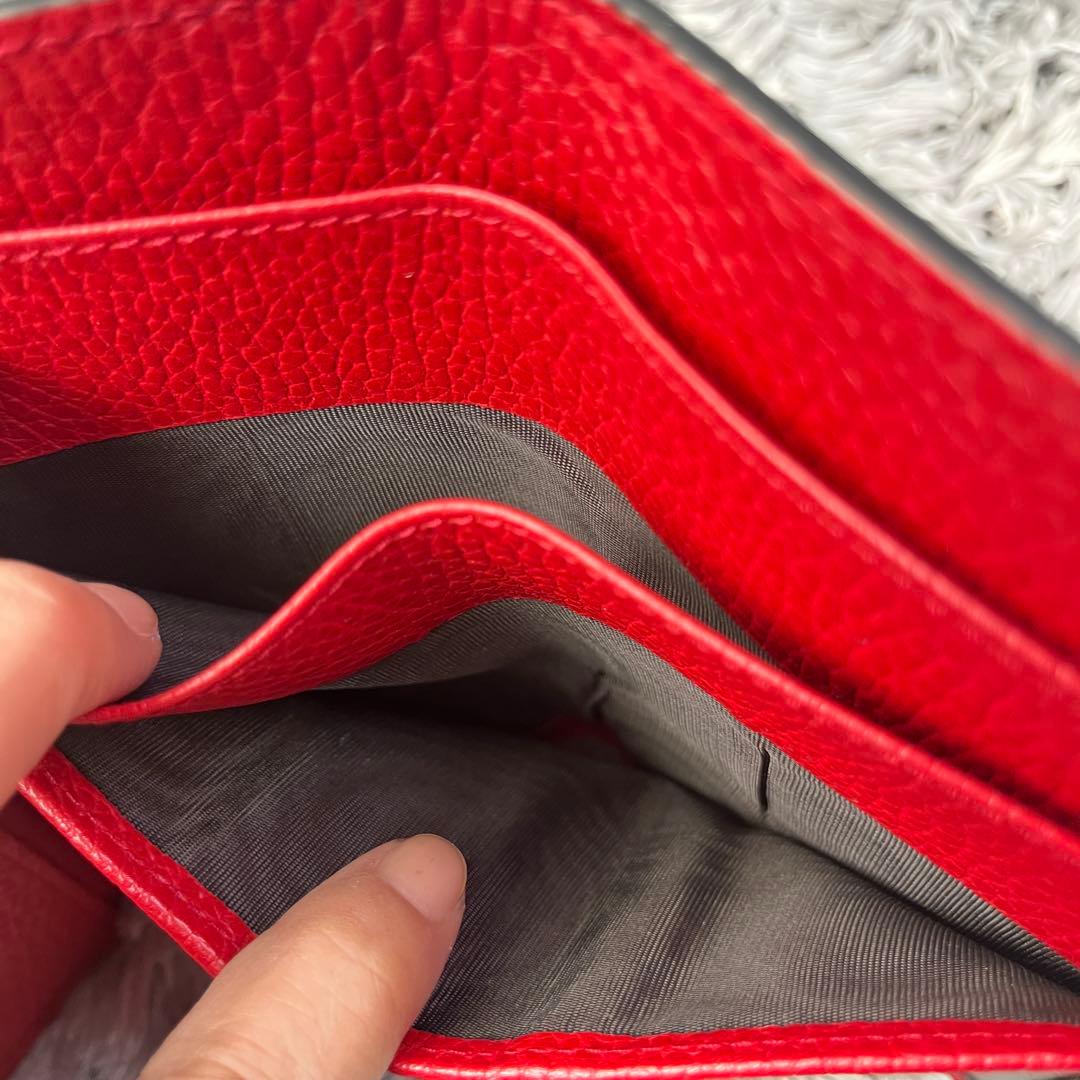 極美品✨GUCCI 折り財布　札入れ　カードケース　インターロッキング　シボ革