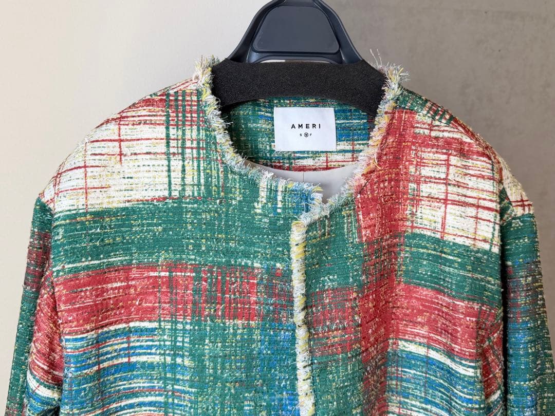 Ameri LADY LIKE PRINT TWEEDS JACKET ミックス