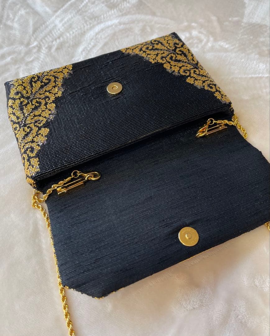 TOWANNY トワニー　ビーズ織り　パーティーバッグ