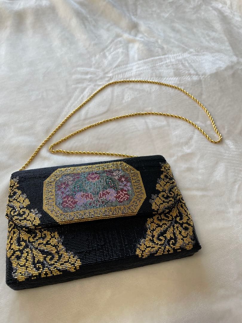 TOWANNY トワニー　ビーズ織り　パーティーバッグ