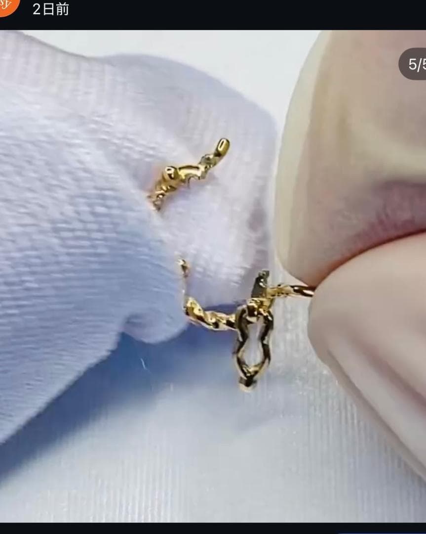 K18YG WG YG バチカン ツイスト チェーンパーツ ネックレスパーツ