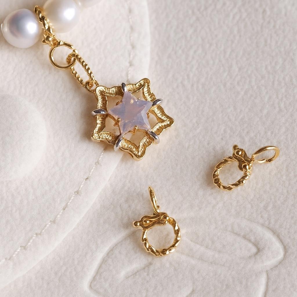 K18YG WG YG バチカン ツイスト チェーンパーツ ネックレスパーツ