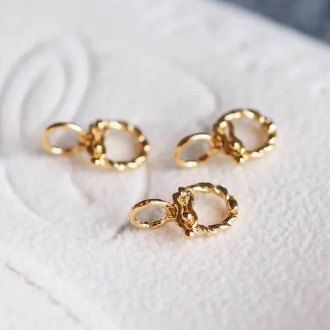 K18YG WG YG バチカン ツイスト チェーンパーツ ネックレスパーツ