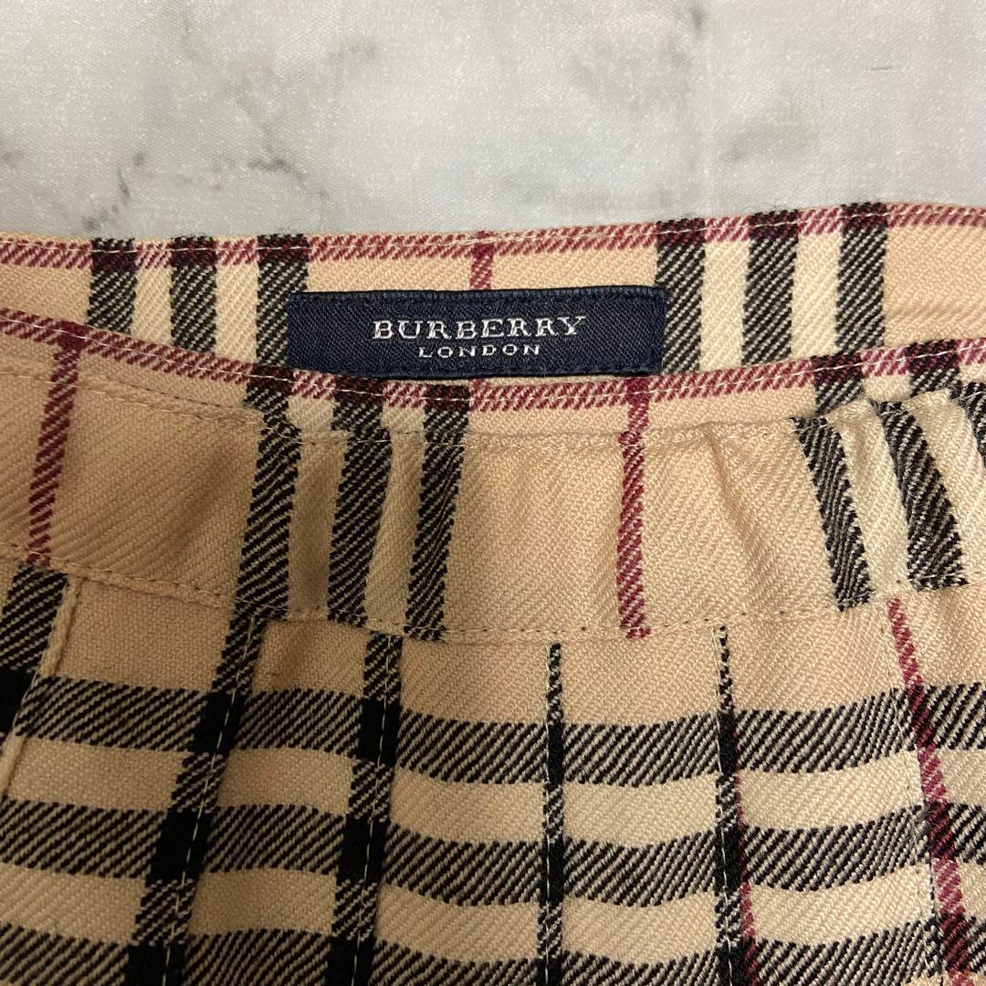 BURBERRY バーバリーロンドン　ラップスカート プリーツ ノバチェック