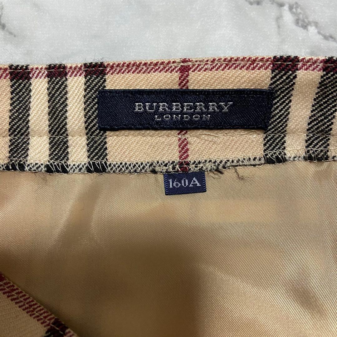 BURBERRY バーバリーロンドン　ラップスカート プリーツ ノバチェック