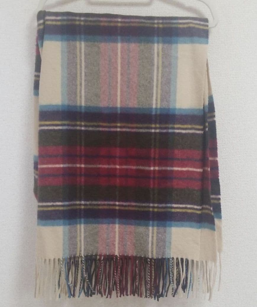 100%カシミア✨️ジョンストンズ大判　厚手 ストール