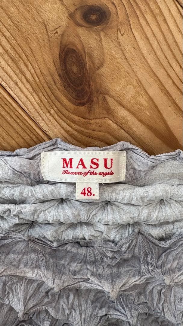 MASU POPCORN SHIRT ポップコーン サイズ48 グレー