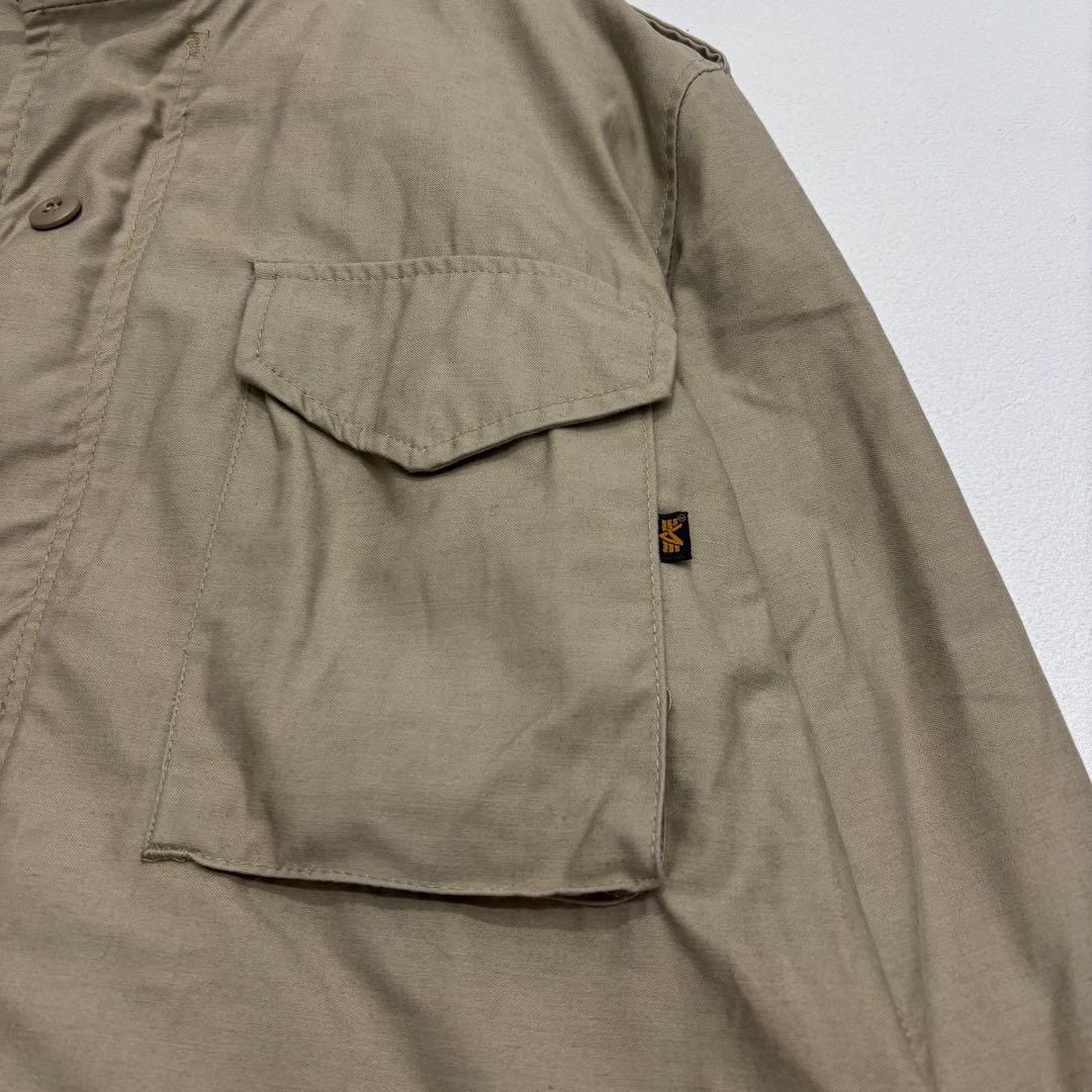 ALPHA 美品 90s ビンテージ アメリカ製 M-65 ジャケット ベージュ