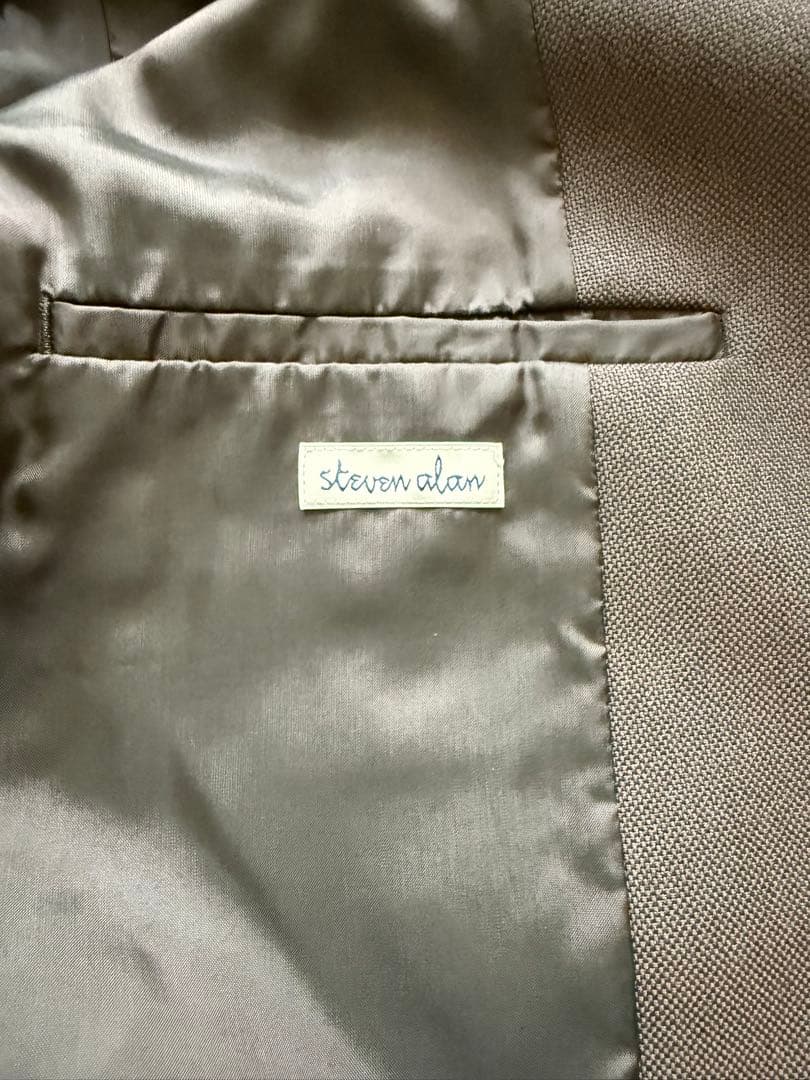 【美品】Steven Alan セットアップ タグ付　ダークブラウン