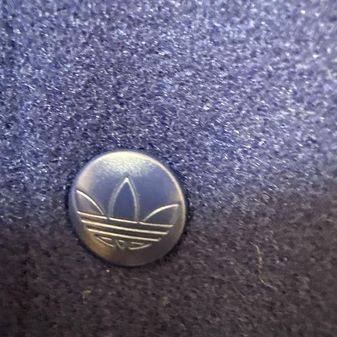 アディダス　ボンバージャケット　XL スタジャン　青　白美　黄色　美品