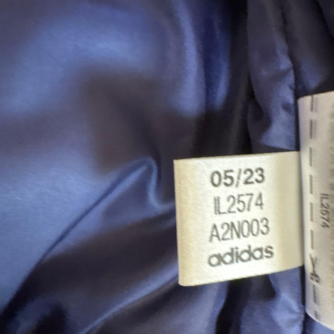 アディダス　ボンバージャケット　XL スタジャン　青　白美　黄色　美品