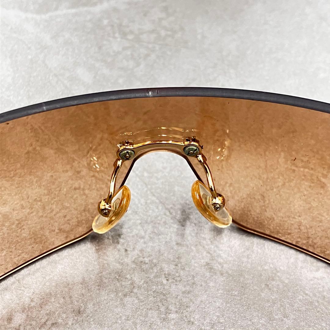 Dior GOLF サングラス ゴールド シールド型 ケース付 ディオール