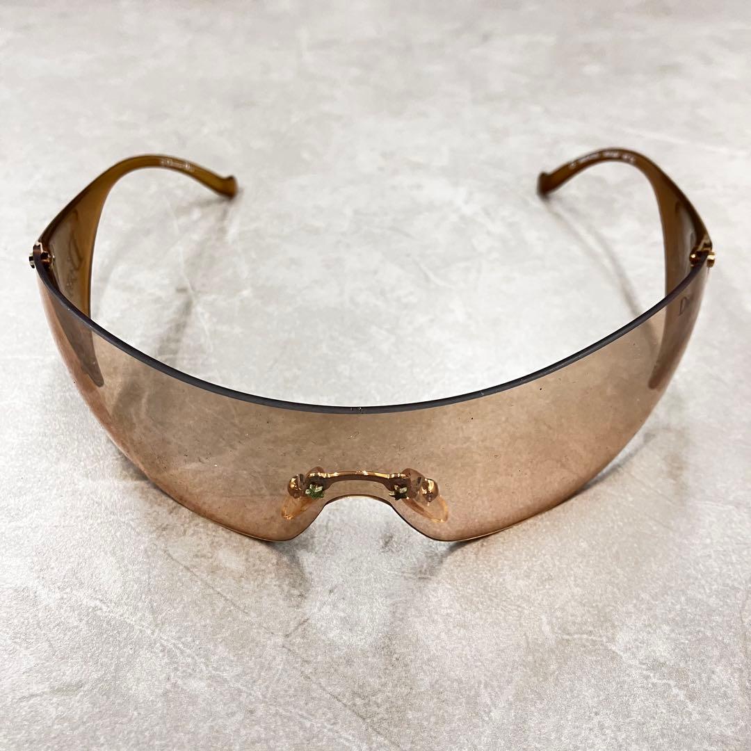 Dior GOLF サングラス ゴールド シールド型 ケース付 ディオール