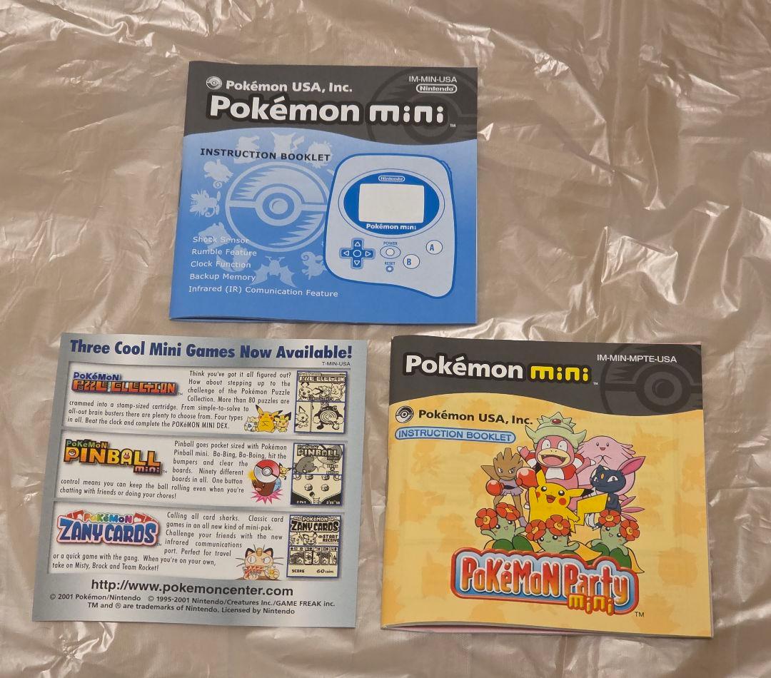 ポケモンミニ MIN-001 米国版 Pokemon Mini 本体