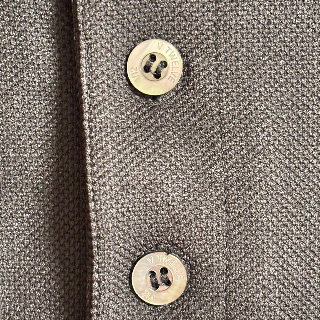 V12 LIB OUT POLOゴルフウェア ポロシャツ 半袖 黒 XL