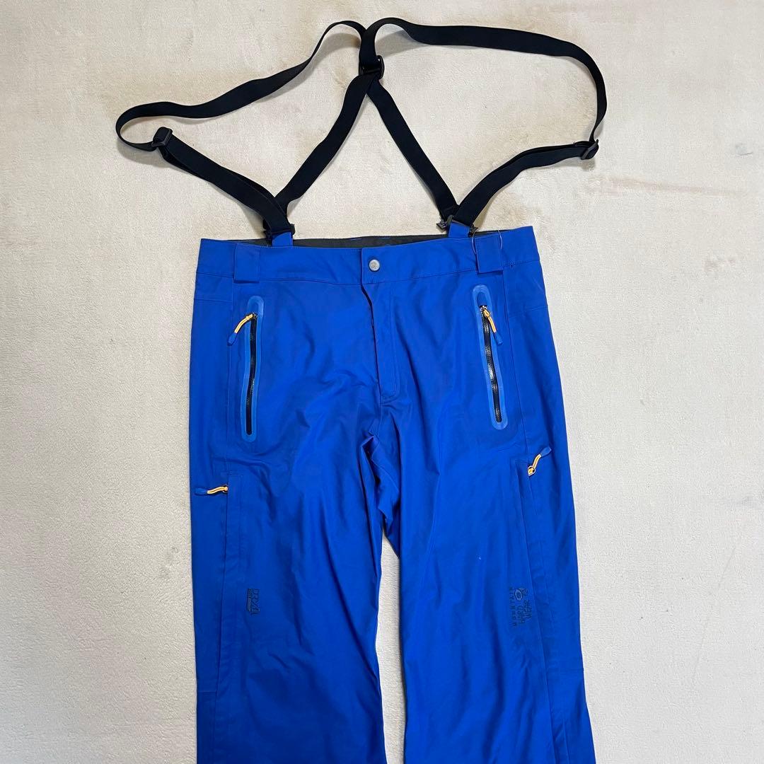 【新品未使用タグ付き】mountain hardwear ビブパンツ　M 青
