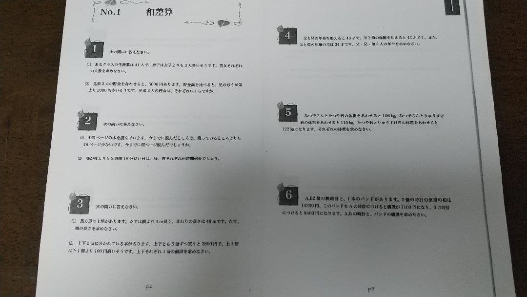 小5 算数 最高レベル特訓問題集