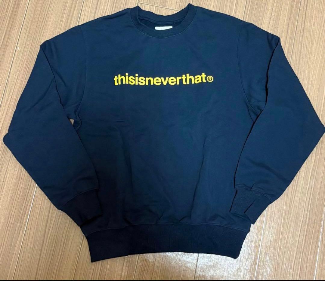 thisisneverthat ネイビー スウェット トレーナー