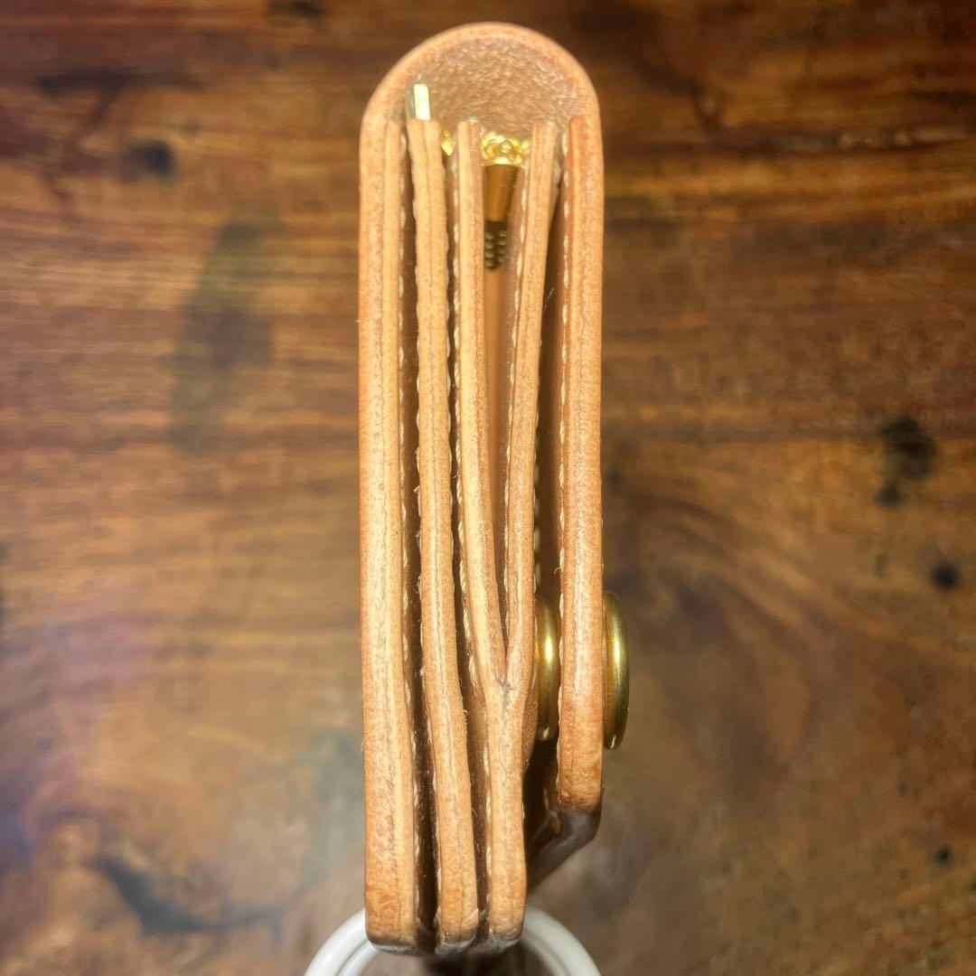 ミドルトラッカーウォレット　ナチュラル　栃木レザー　レザークラフト