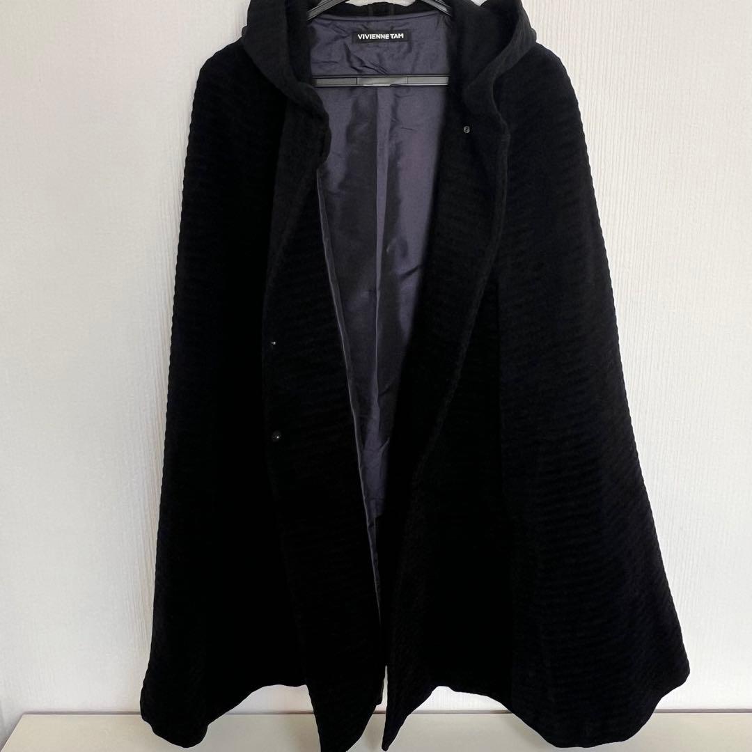 希少　極美品　VIVIENNE TAMポンチョ　フード付きコート　ケープ