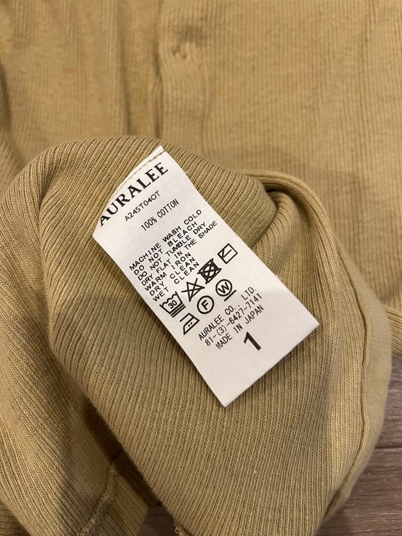 トップス AURALEE ORGANIC SOFT RIB TANK 1