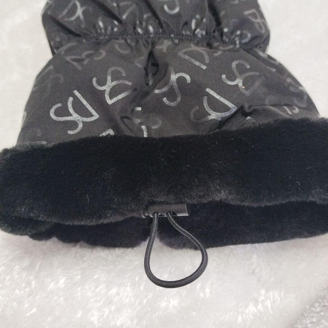 DESCENTEGOLFリバーシブルデザインレッグウォーマー黒 フリーサイズ