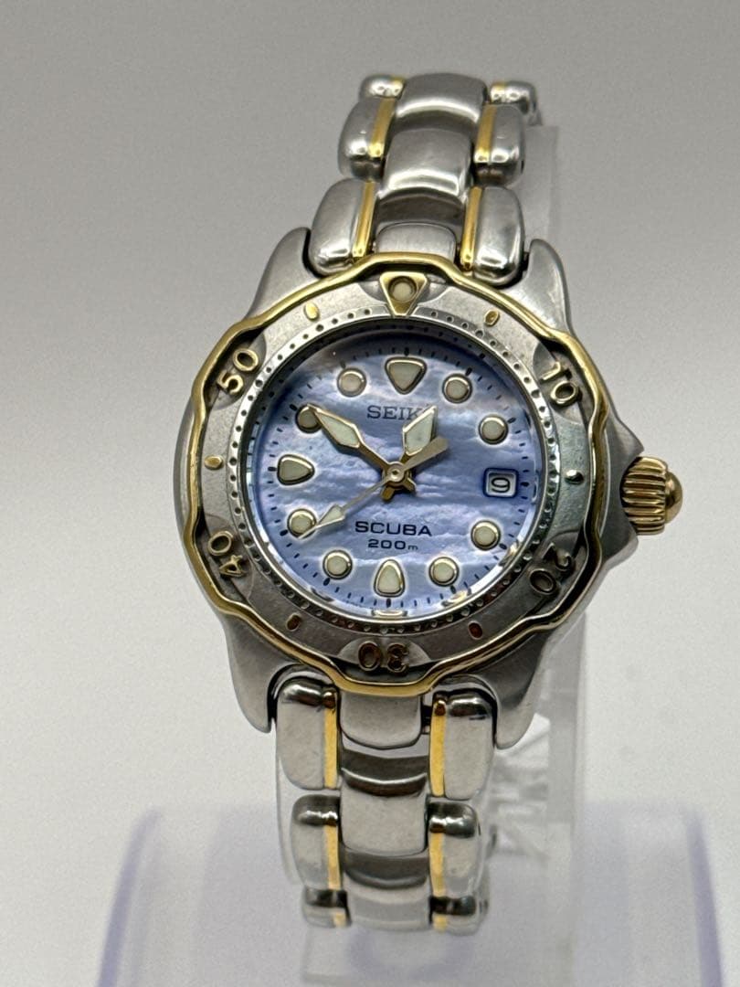 SEIKO SCUBA 7N85-0070 200m ダイバー クォーツ 稼動