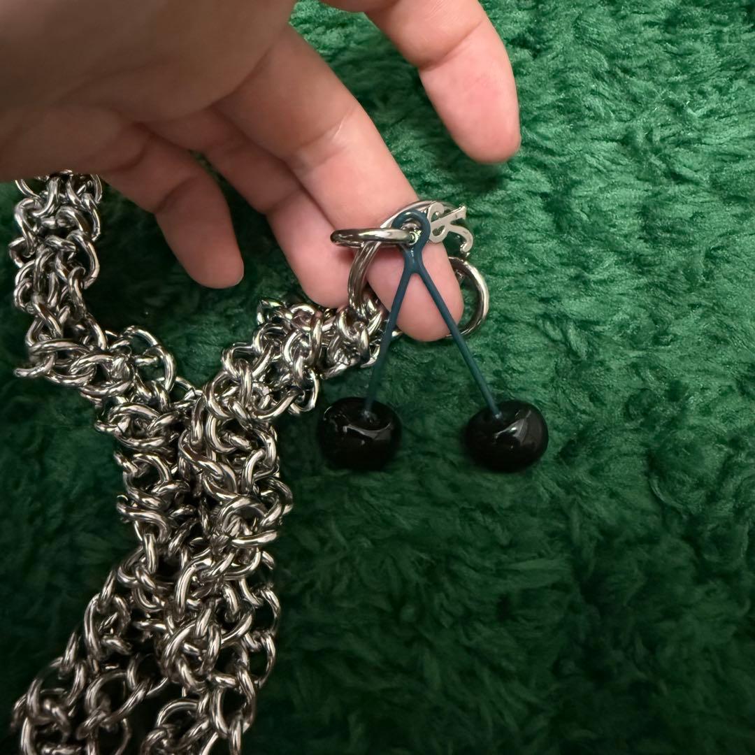 RAF SIMONS cherry wallet chain チェリーチェーン