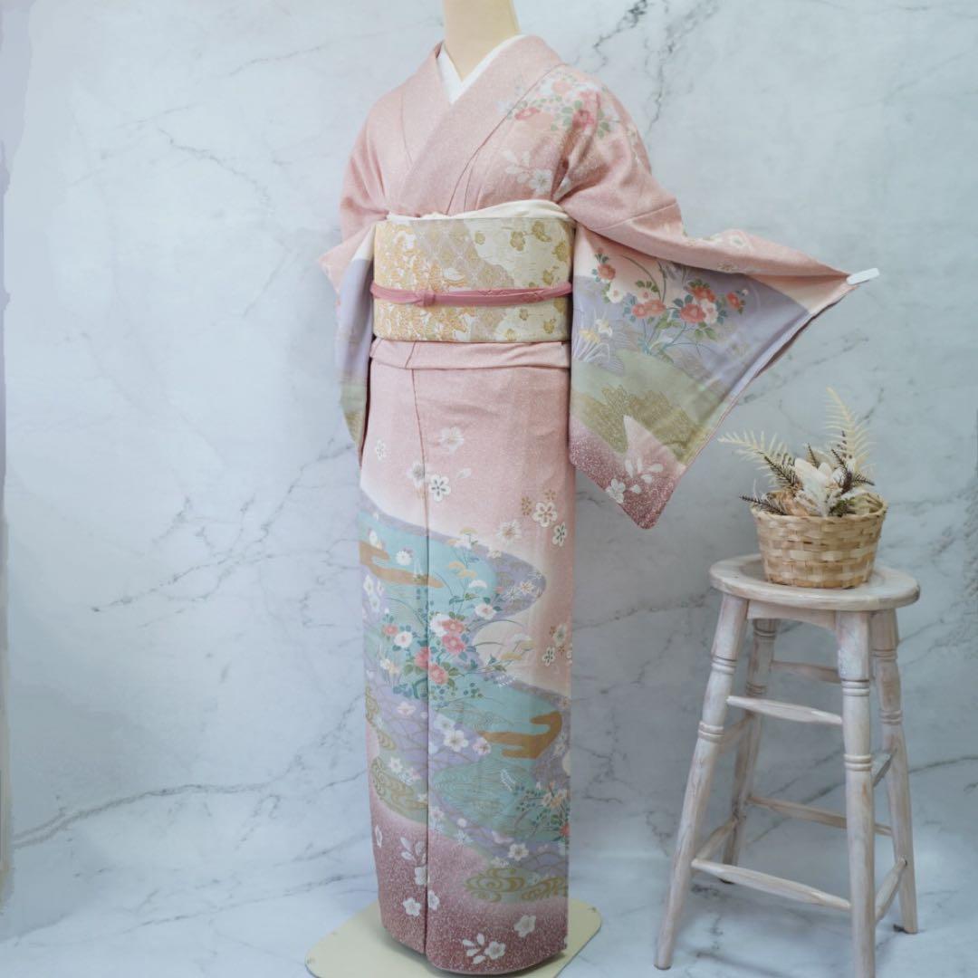 訪問着 フルセットa467E 七五三　入学式　お宮参り　結婚式　裄丈69