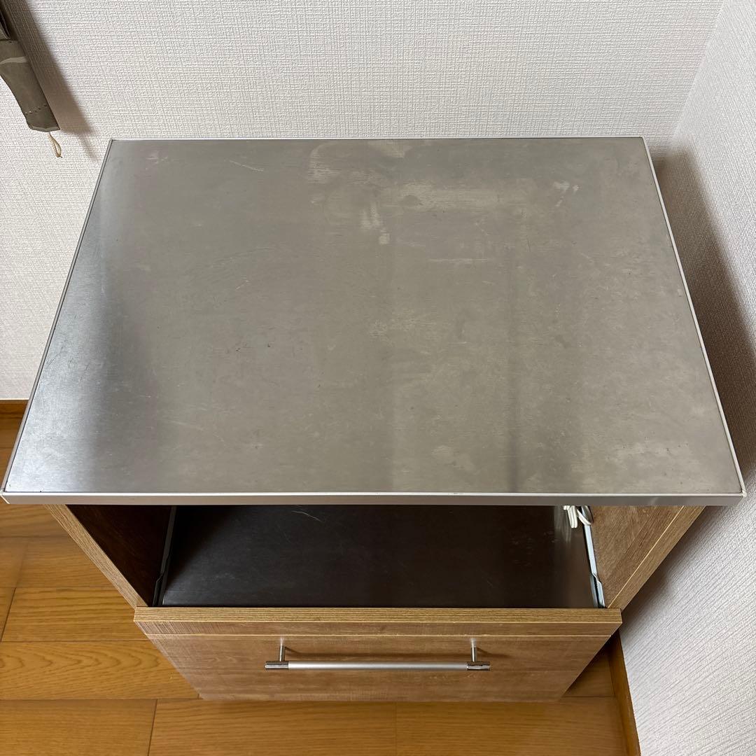 ユアーズ レンジ台 ウッド調 美品 キッチン収納 ！訳あり